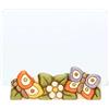 THUN, Portafoto in Ceramica Decorata a Mano con Farfalle e Portafoto in Vetro, Linea Fiori e Fantasia, 14x7x5.3 cm h