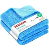 ALCLEAR 820203K_2 set 2 panni microfibra 40x40 cm taglio ultrasuoni - per cucine lucide, mobili laccati, vetro, plastica, inox - senza pelucchi, aloni - usabili a secco o umidi - Made in Germany
