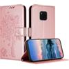 JayModCase Custodia per Huawei Mate 20 Pro, Flip Portafoglio Pelle Cover con [Slot Schede] [Magnetico] [Cavalletto] Antiurto Compatibile con Huawei Mate 20 Pro - Oro rosa