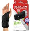 Mueller, Fasciatura per polso Green Line, lato destro, S/M, Nero