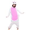 chuangminghangqi Pigiama Intero Animali Unisex Adulto Costume di Carnevale Halloween Pigiami Cosplay Costumi Donna Uomo Tuta Animale(Rosa Scuro,S)
