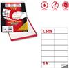 MARKIN Etichetta adesiva C/508 bianca 100fg A4 105x42,43mm (14et/fg) Markin