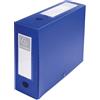 EXACOMPTA Scatola archivio box con bottone blu f.to 25x33cm D 100mm Exacompta