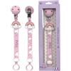 BABY J ART Fettuccia, Catenella portaciuccio personalizzata con nome, in silicone,FIGURE,BABYJART,catenella sicura per il bambino,compatibile con ciuccio MAM e CHICCO AZIENDA ITALIANA,MADE IN ITALY! (ARCOBALENO)