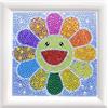 Pracht Creatives Hobby Set per dipingere con i Diamanti, Quadro con Motivo Floreale e Accessori, Set per dipingere con Pietre Glitterate, per Bambini a Partire dai 5 Anni di età
