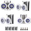Cokritsm Rotelle Per Box Doccia 26mm,Rulli per Porta Doccia 26mm, Rotelle per Vetro 6-8 mm, Rotelle per la Porta Della Doccia, Rotelline Box Doccia per Porte Scorrevoli Doccia Cuscinetti Rullo 4 pezzi