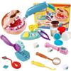 VBACALA 13 Pezzi Accessori per Plastilina Dentista Giocattolo, Plastilina Strumenti Dentista Set Gioco di Ruolo,Giochi Educativi per Bambini da 3 Anni，Argilla per bambini
