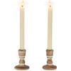 Inweder Porta Candele in Legno Candelieri Vintage: 2 pezzi Portacandele a Cero Rustico Candeliere da Fattoria Porta candela per Centrotavola Matrimonio Evento Natale o Decorazioni per la casa