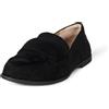 Amazon Essentials Mocassini con Punta Morbida Donna, Nero Finta Micro Scamosciato, 44.5 EU