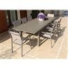 Magazzini Cosma S.P.A. Tavolo da giardino cuba allungabile, alluminio taupe,150/210x90x75 cm