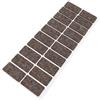 Adsamm® / 20 x feltrini autoadesivi in lana / marrone / 20x40 mm / rettangolari / piedini per mobili in feltro naturale extra soft da 3 mm di spessore / pad protettivi per arredi Adsamm® Quality