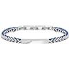 Sector No Limits Bracciale PULSEIRA, Bandy, Nylon AZ Chiaro, 22 cm SZV73 Marca, Única, Metalli non preziosi, Nessuna pietra preziosa