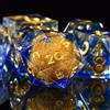 Elifel Set Dadi D&D DnD Dadi 7 Pezzi Sabbie Mobili Resina Gioco Poliedrici con Bordi Affilati Dadi per Dungeons and Dragons Draghi Pathfinder RPG DND MTG con Confezione Regalo