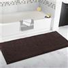 FYUN - Tappeto da bagno extra large, tappetino da bagno lungo, ultra morbido in ciniglia, antiscivolo e assorbente, tappetino per bagno, camera da letto, cucina, 60 x 160 cm, colore: marrone
