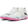 Puma Men Future 7 Match+ Ll Tt Soccer Shoes, Puma White-Puma Black-Poison Pink, 46 EU