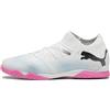 PUMA Men Future 7 Match It Scarpe da calcio, Puma White Puma Black Poison Pink, 47 EU