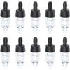 Pawfly 10 PCS Valvole di Controllo Dell'Acquario Valvole Unidirezionali di Plastica Nero per Tubi Standard da 0,5 cm Accessori per Vasche da Pesca per l'Aerazione