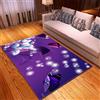 Mateju Tappeto Salotto Moderno, 3D Farfalla Flanella Tappeti Camera da Letto, rug Cucina Antiscivolo Lavabile per Tavolino da Salotto,Bagno,Tappeto Bambini Cameretta (80x160cm,Farfalla Scintillante)
