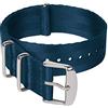 Archer Watch Straps - Cinturini NATO in Nylon Tipo Cintura di Sicurezza (Blu Navy/Acciaio inox, 20mm)