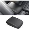 KOLOME copertura bracciolo centrale per Golf 7 MK7 2013-2020 auto console centrale cuscinetto bracciolo supporto bracciolo protezione bracciolo,colore nero