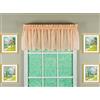 Today's Curtain Emelia - Mantovana in voile originale, 35,6 cm, pesca, 152,4 cm di larghezza x 35,6 cm di lunghezza