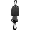 ABYSSTAR Retraktor con Moschettoni e Guinzaglio in Acciaio Inossidabile, 40 cm, 40 Unisex-Adulto, Nero, L