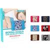 BWOO Borsa Elettrica Acqua Calda con Tasca Scalda Mani Piedi Pancia Design FLOWER Anallergica Morbida e Delicata Anti Freddo Dolori Articolari Mestruali Riscaldante