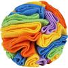 DONGKER Sniffing Ball per Cani,6/8 Giocattolo Palla da Snuffle per Cane Lavabile Giocattoli Puzzle per Animali Addestramento e Giochi Interattivi (7.9, nuovo arcobaleno)