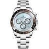 RollsTimi Pagani Design Orologio Automatico da Uomo, Orologio Meccanico di Lusso con Carica Automatica, Quadrante Scheletrato, Lunetta Arcobaleno, Cronografo da Uomo Resistente All'acqua Fino a 100M..