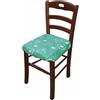 Russo Tessuti 6 Cuscini Sedie Cucina Coprisedia Imbottiti Tinta Unita Vari Colori Alette-Paris Tiffany