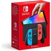 Nintendo Switch Oled Joycon Blu Rosso Neon Console 7" 3 In 1 Dock Nera 64gb_