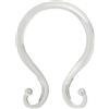 Kenney Plastic Double Shower Curtain Hooks Ganci Doppi per Tenda da Doccia, Set da 12, 1-Confezione