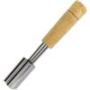 Fackelmann, 15,7 x 2,3 cm 4901950 Decoratore Verdure, Taglio Formaggio Stella o Cuore, Acciaio Inossidabile, Legno Inox, Marrone/Grigio