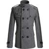MaNMaNing Cappotti Lunghi Uomo Casuale Uomo Trench Coat Fashion Business Long Slim Overcoat Jacket Outwear Parka