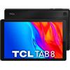 TCL Mobile TAB 8 4G - Tablet da 8 HD, Quad-Core, 2 GB di RAM, Memoria da 32 GB espandibile a 256 GB per MicroSD, Batteria 4080 mAh, Android 11, Prime Black [Italia]
