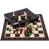 SQUARE GAME SQUARE - Pro Scacchi in legno Set No 5 - Wenge LUX - Scacchiera in legno + Staunton 5