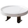 CWOQOCW Tavolino da divano, tavolino pieghevole e stabile, con clip per divano, tavolo pieghevole con clip per braccioli, 30 x 30 cm (B)