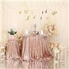 Eternal Beauty - Tovaglia rotonda con paillettes, per feste, matrimoni, banchetti, Lino, Oro rosa, 178cm/70