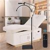 DESGNT Lampada a mezza luna a LED, lampada di estensione per ciglia, lampada da 36 W, lampada per ciglia con testa regolabile a 360 gradi, 3000 K-6000 K, per tatuatori,studi di bellezza.