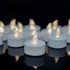 TEECOO Candele a LED, 50 pezzi, candele a LED, CR2032, alimentate a batteria, senza fiamma, candele votive a LED, romantiche (bianco caldo, 50) [classe energetica E]