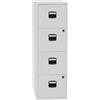 Bisley Home PFA - Armadietto con 4 cassetti, in Metallo, 645 Grigio Chiaro, 40 x 41,3 x 132.1 cm