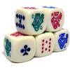 Brybelly Colored Poker Dice Pack - Set of 5 Dice by Brybelly