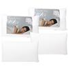 Vico Casa® Set 2 Guanciali Letto 50x80cm anallergico, tessuto 100% in Cotone, imbottitura microfibra - 2 cuscini del Trentino MADE IN ITALY by Daunex modello Basic