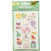 folia 19304 - Soft - Adesivi per feste, in schiuma di alta qualità con finitura a caldo - 48 adesivi assortiti, ideali per decorare biglietti di auguri, bricolage e scrapbooking
