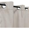 Atout Ciel Tenda oscurante termica con occhielli, 140 x 240 cm, colore: Beige pronto da posare