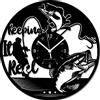 Instant Karma Clocks Orologio da Parete - Pesca Pescare Fishing Pescatore Attrezzatura Idea Regalo ⌀30cm Nero