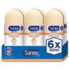 Sanex Dermo Sensitive Deodorante Roll-On, 6 pz x 50 ml, Anti-Traspirante, Fino a 48H Protezione contro il Sudore e l'Odore, Morbido con la Pelle Sensibile, Ripristina il pH Naturale della Pelle