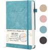 Soul Projekt Taccuino A5 Righe Blu, Diario Personale con Copertina Rigida | 360 Pagine Quaderno A5 per Scrittura, Studente Block Notes con Banda Elastica e Porta Penna, 100gsm Spesso Notebook A5