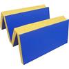 NIRO SPORT NiroSport Materassino di Caduta 200 x 100 x 8 cm pieghevole Tappetino da Allenamento Tappetino da Ginnastica per Esercizi Fitness Stuoia Sportiva Gym Mat impermeabile - Blu/Giallo