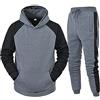 BFYSFBAIG Tuta Uomo Completa Otoño e Invierno 2 Pezzi Felpa con Cappuccio + Pantalone - Sportswear Completo Sportivi Tuta Da Ginnastica Tuta Uomo Casual Sportivo Tuta Uomo Felpata Vacanza Fitness (Viola,M)